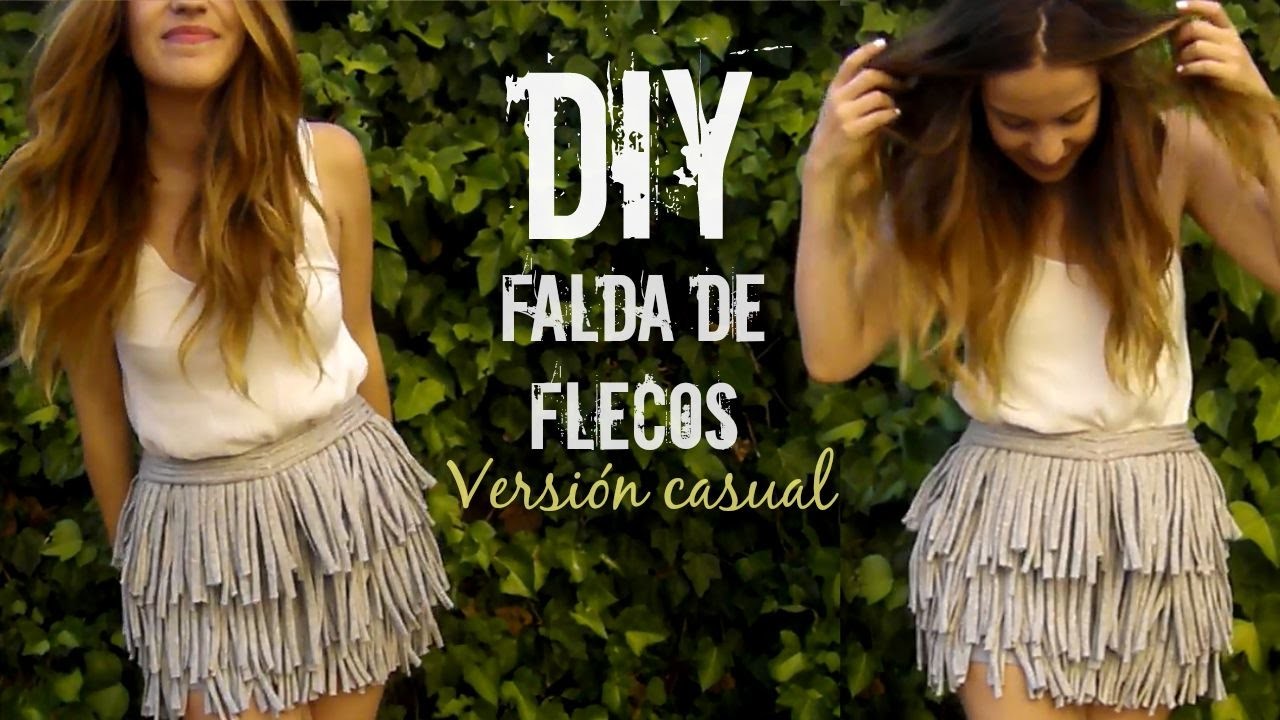DIY falda de flecos versión CASUAL | Monica Beneyto