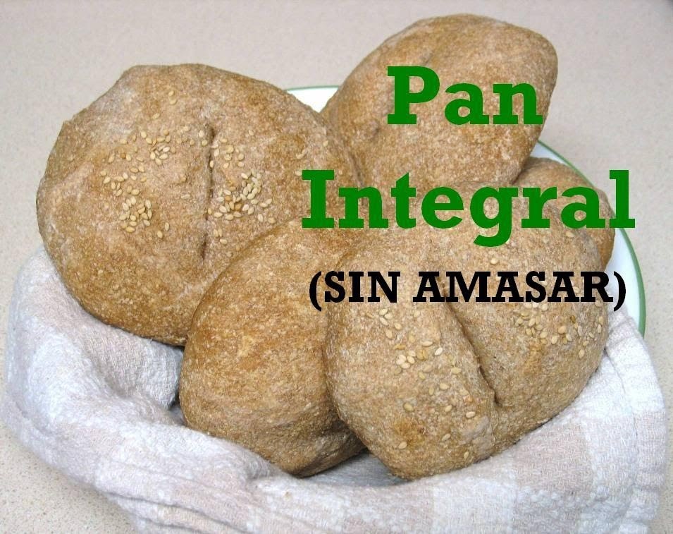 RECETA: PAN INTEGRAL (facil y SIN AMASAR!)