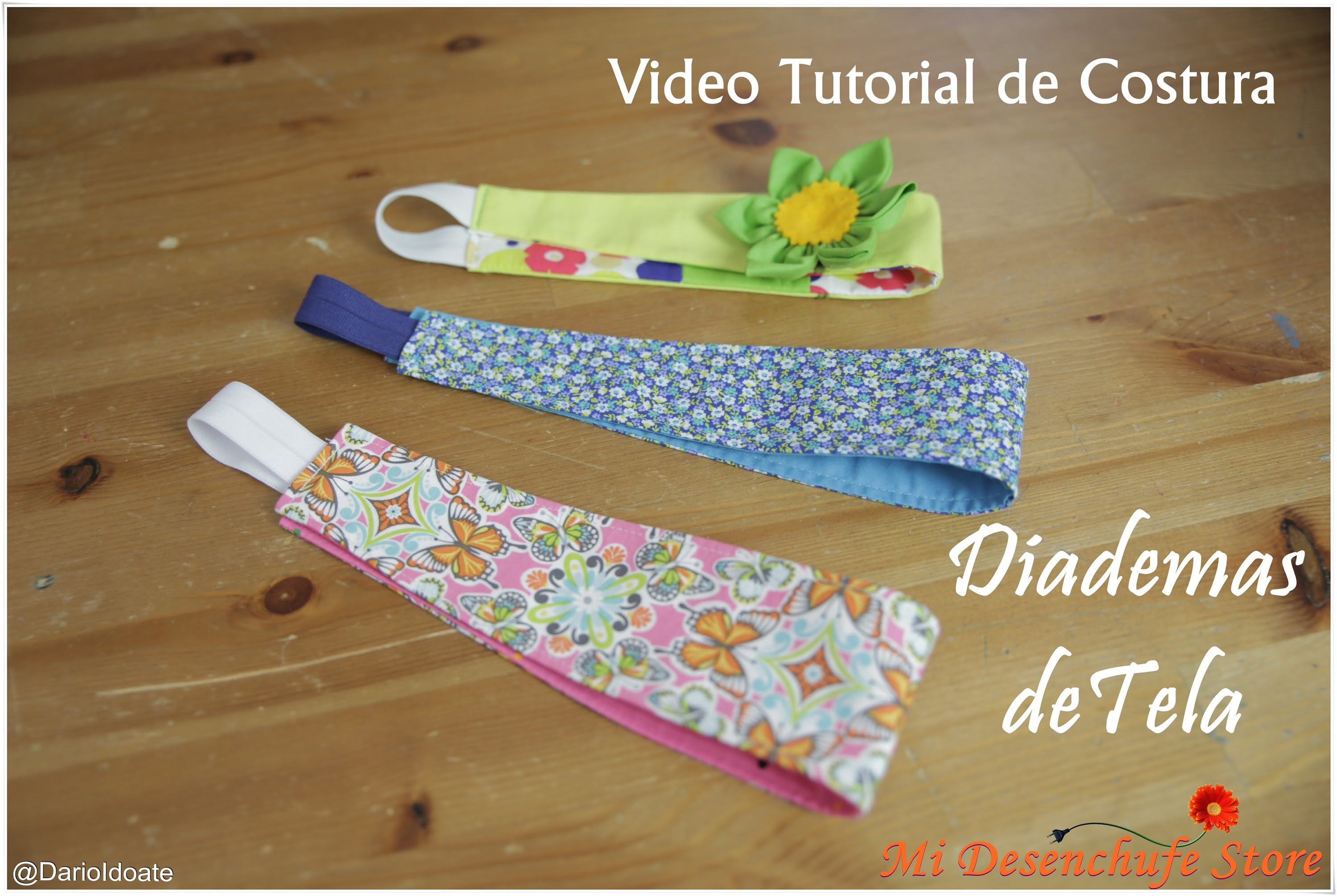 Tutorial #5 - Como hacer Diademas de Tela - How to make a headband fabric