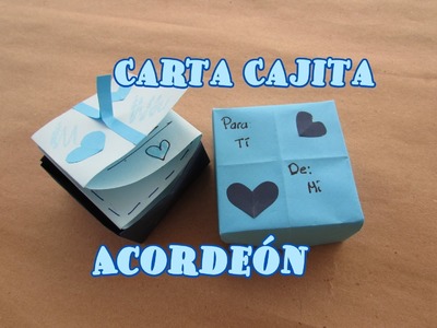 Caja Cartita Acordeón. Letter Box Accordion