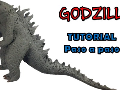Como hacer a Godzilla de plastilina. How to make a Godzilla with clay