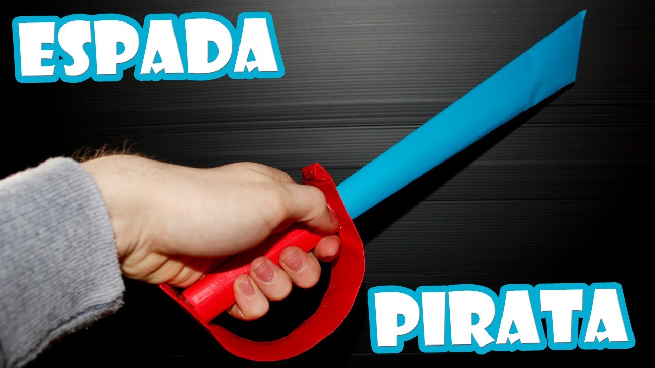 Como Hacer Una Espada Pirata de Papel│ARMAS CASERAS