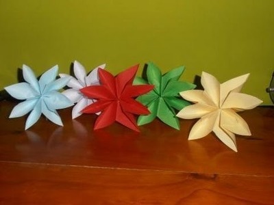 Cómo hacer una flor de pascua de papel