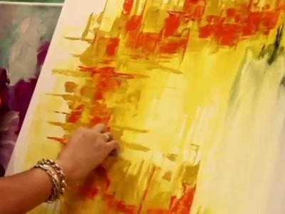 Como pintar un cuadro abstracto - Gabriela Mensaque - Artistica Monitor