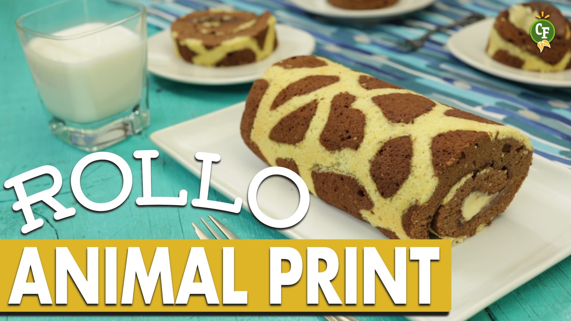 ¿Cómo preparar Rollo de Animal Print con Relleno de Plátano? - Cocina Fresca