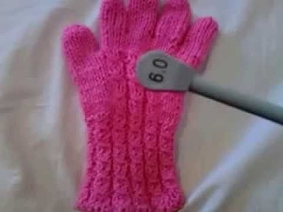 Como tejer guantes para hombre