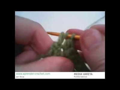 Cómo hacer el Punto Media Vareta en Crochet