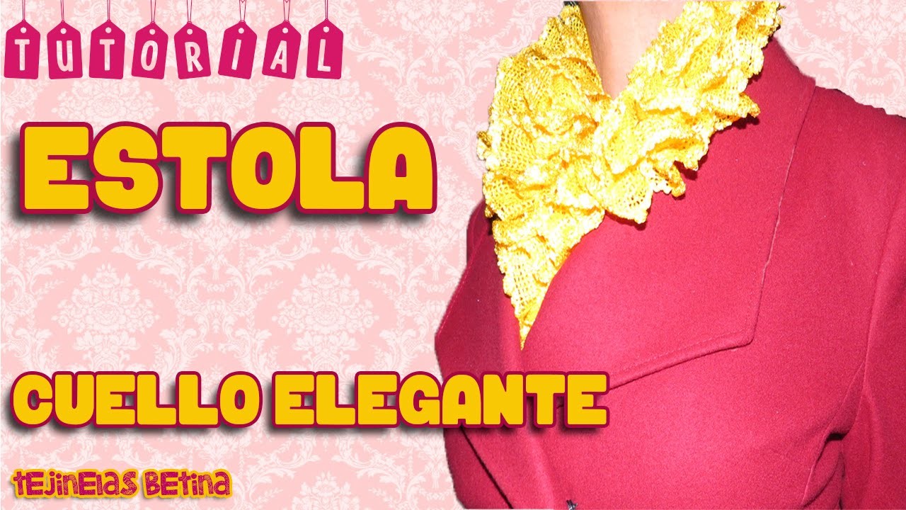 ESTOLA - Cuello elegante red | Tutorial | Tejinelas
