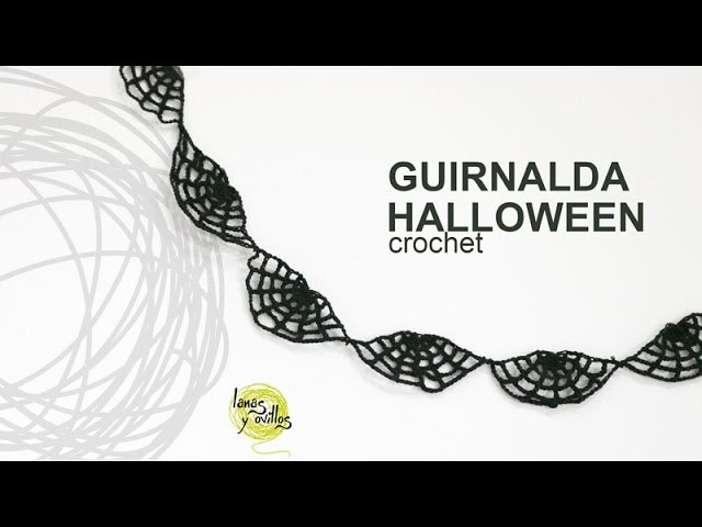 Tutorial Guirnalda Halloween Telaraña Crochet en Español