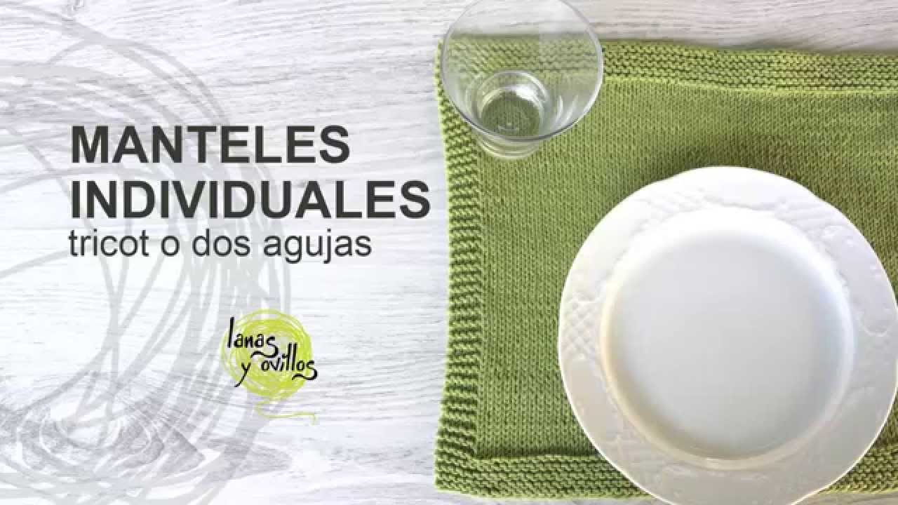 Tutorial Manteles Individuales Tricot en Español