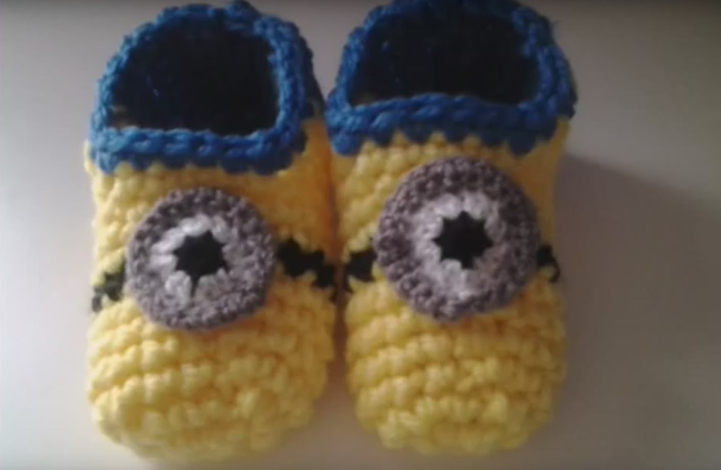 Zapatillas minion crochet (ganchillo) #tutorial DIY