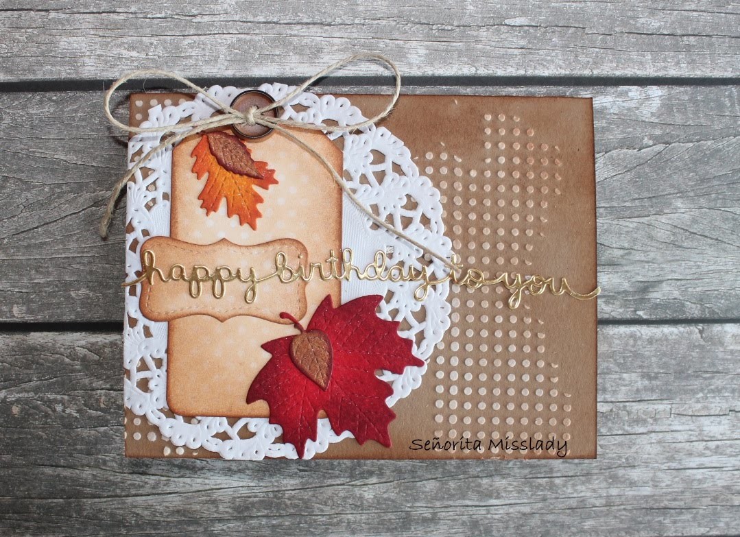 #5. Scrap & Manualidades. "Happy autumn" card.