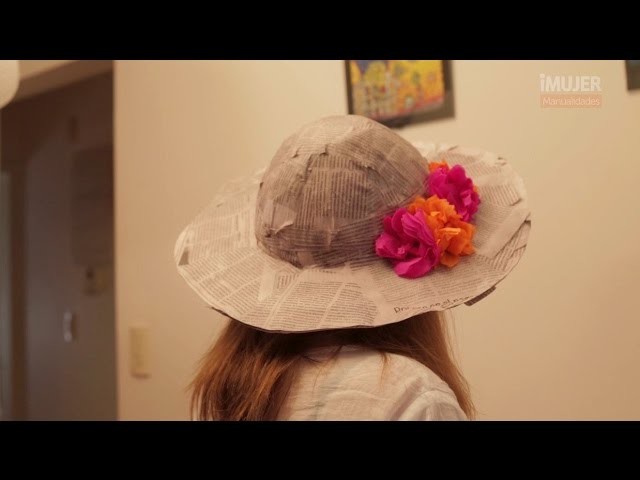 Sombrero de papel maché | Cómo hacer un sombrero | @iMujerHogar