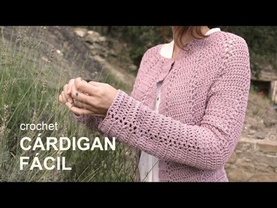 Tutorial Cárdigan Fácil Crochet o Ganchillo en Español