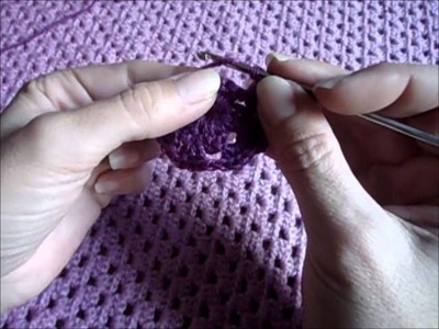 Chal Triangular Crochet Ganchillo con flecos