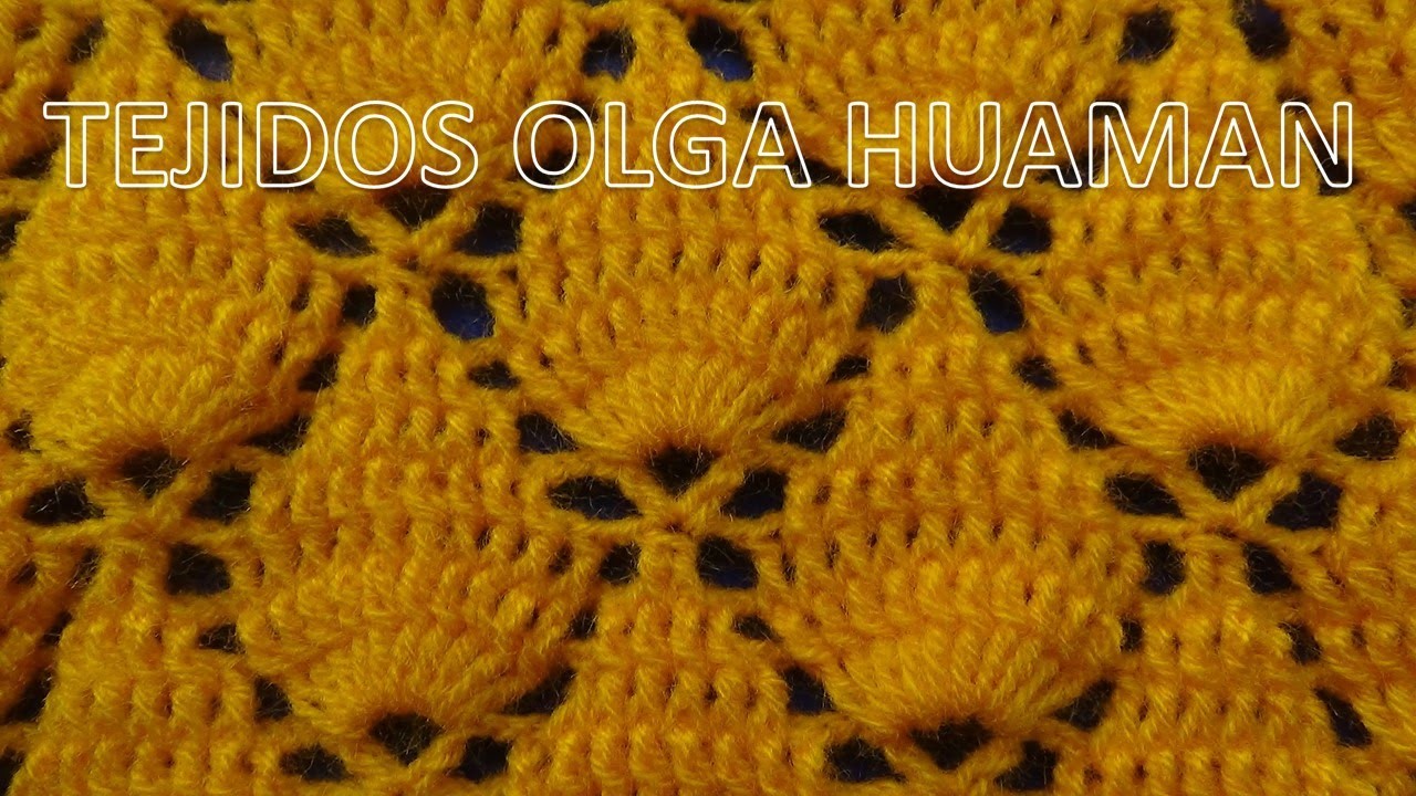 Crochet: Punto Hojas en Relieves