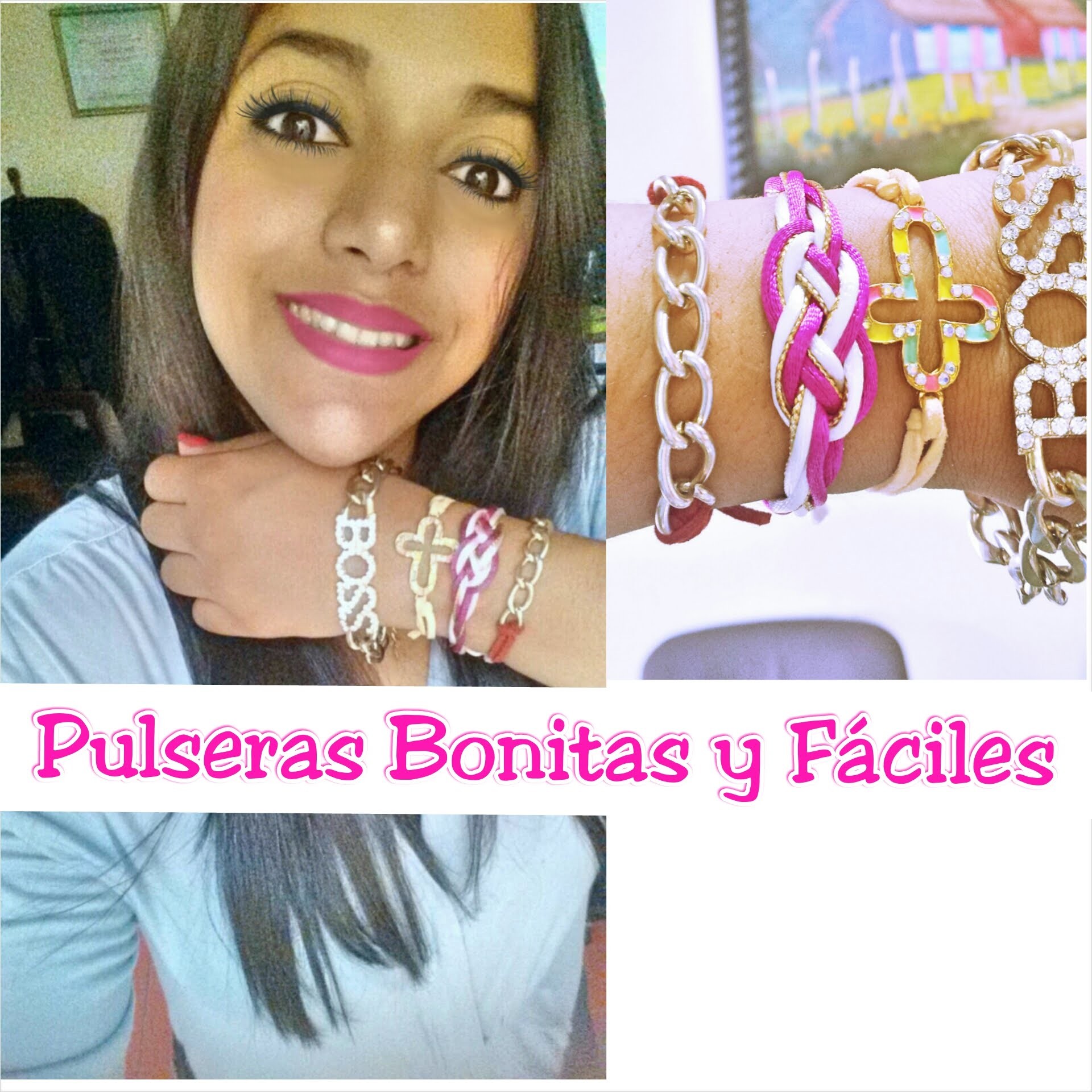 DIY PULSERAS BONITAS Y FACILES | COMO HACER PULSERAS FACIL ♥