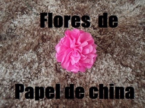 Flores de papel china- para el dia de las madres