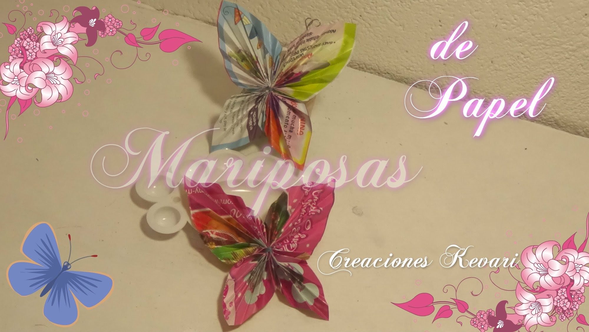 Mariposas de Papel Reciclado.DIY: Paper Butterfly Tutorial