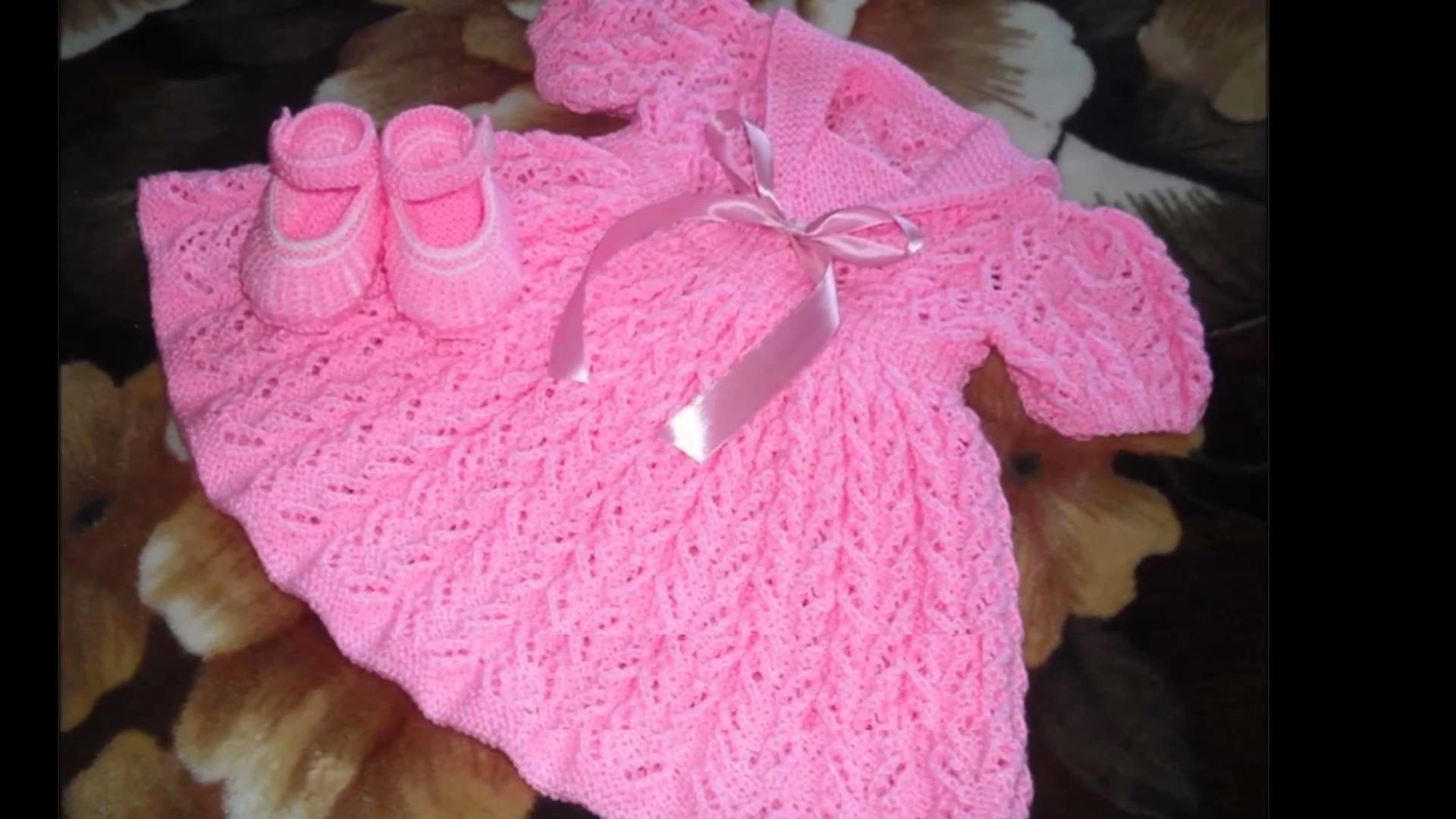Vestidos tejidos a crochet bebe