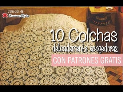 10 Colchas a Crochet delicadamente acogedoras