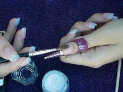 Como hacer uñas acrilicas Acrylic nails tutorial