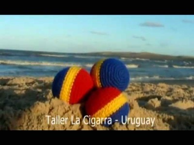Juego de pelotas para Malabares - Circo - Tejidas a crochet - Hecho a mano en Uruguay