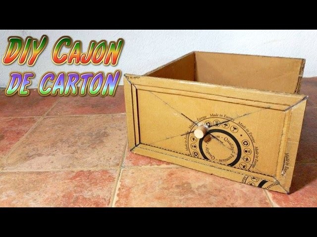 Muebles de cartón, Cajón de Cartón muy Resistente, manualidades recicladas