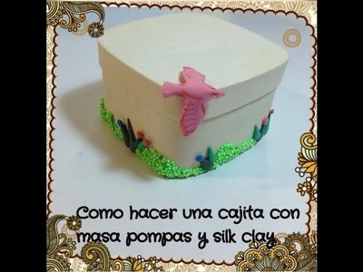 Tutorial DIY adornar caja madera o carton (i clay.mass decorate boxes