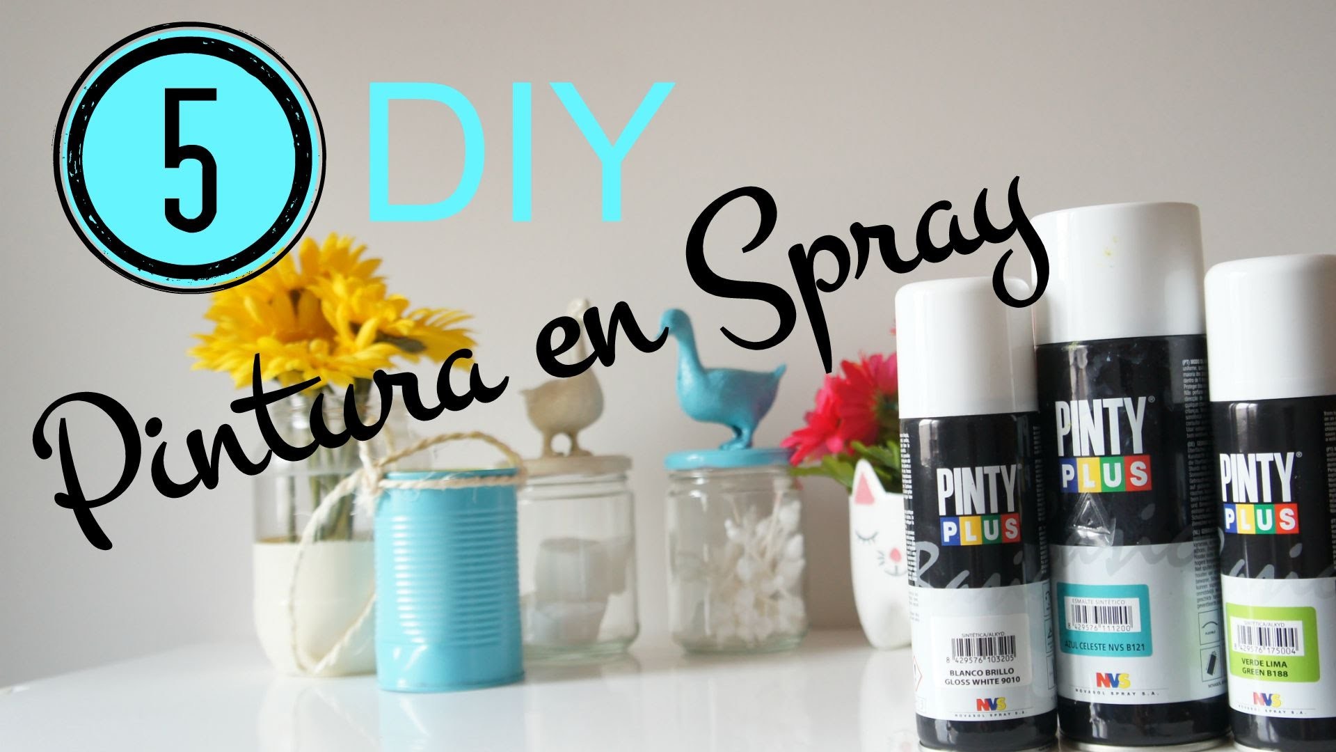 5 DIY para decorar con pintura en spray. Pinafili FIlms