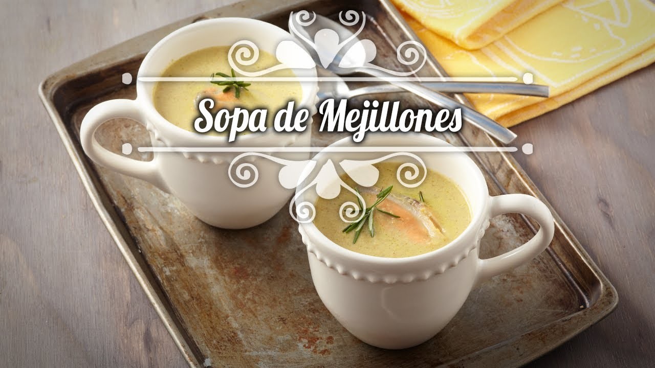 Chef Oropeza Receta:Crema de Mejillones