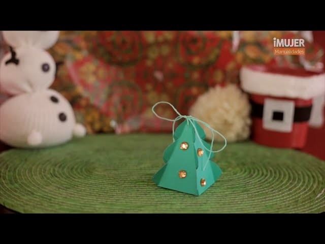 Cajitas de regalo con forma de árbol de navidad | @iMujerHogar