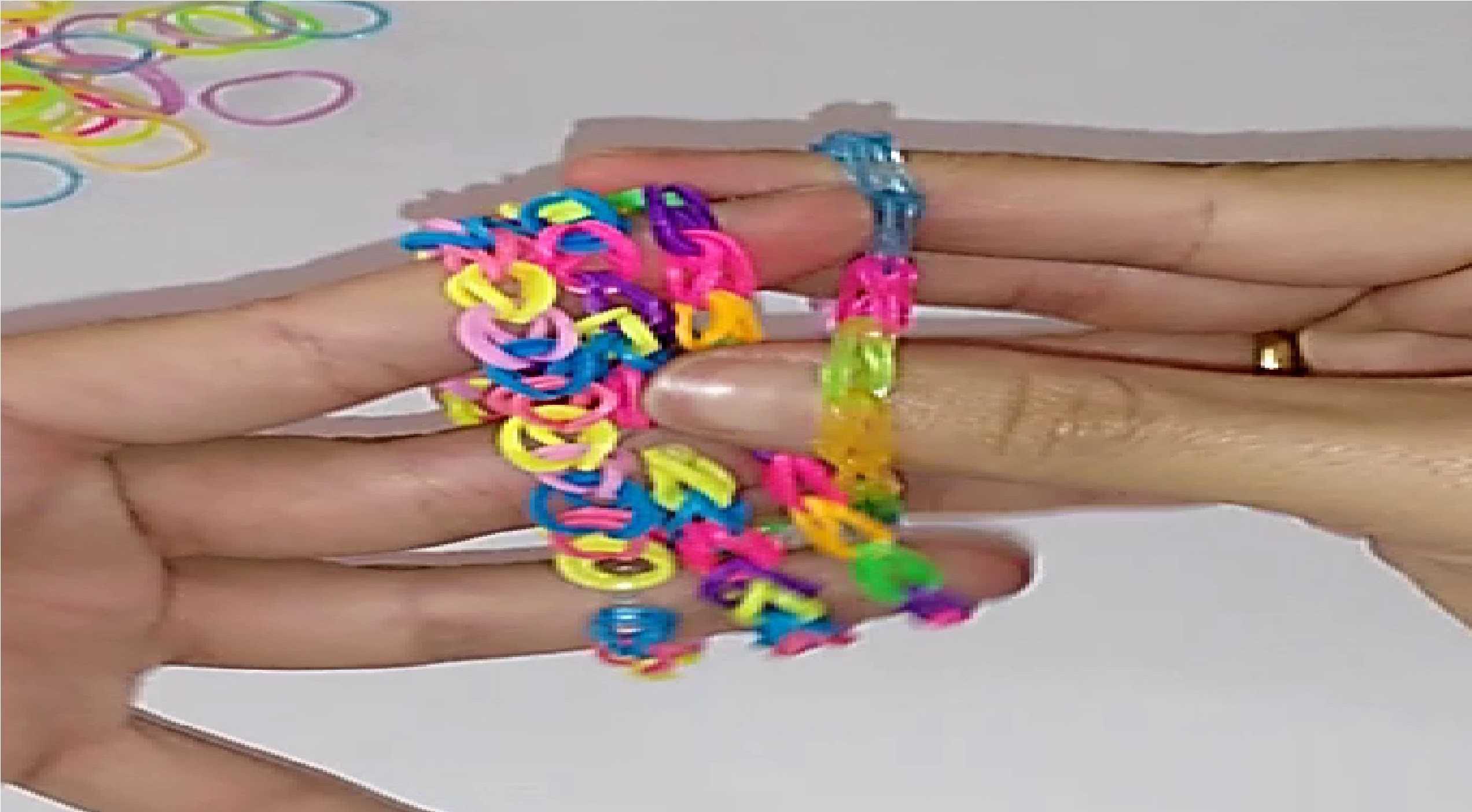 Como hacer pulseras de gomitas tutorial manualidades hecho a mano DIY rubber bracelets
