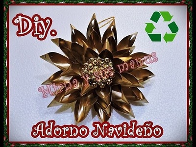 Diy. Como hacer un adorno Navideño . Diy. How to make Christmas ornament