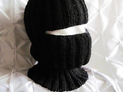 Pasamontañas tejidos en crochet y dos agujas ( imagenes )