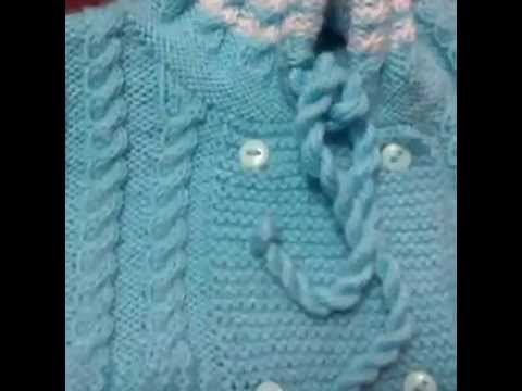 Ropa de bebes tejido a palitos lana