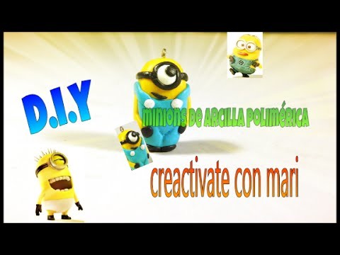 Tutorial minions de arcilla polimérica, manualidades con fimo