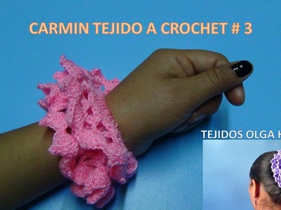 Carmin tejido a crochet paso a paso modelo # 3