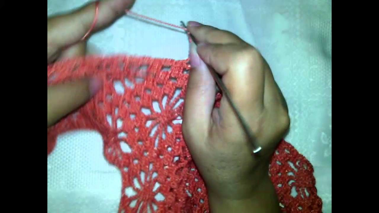 Como hacer una blusa de manga 3.4 en crochet paso a paso Cuarta parte