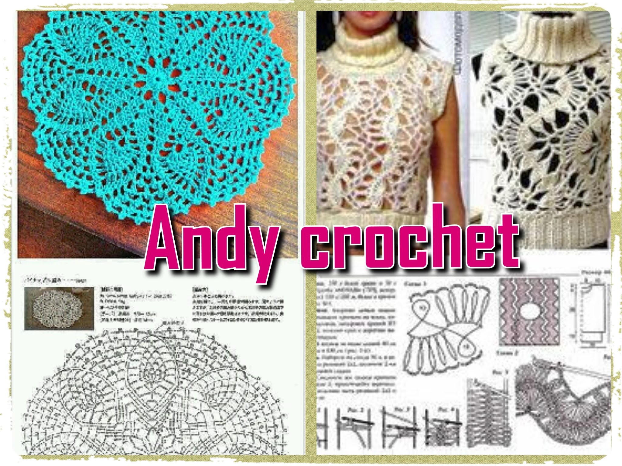 COMO INTERPRETAR ESQUEMAS  EN CROCHET   Andy crochet