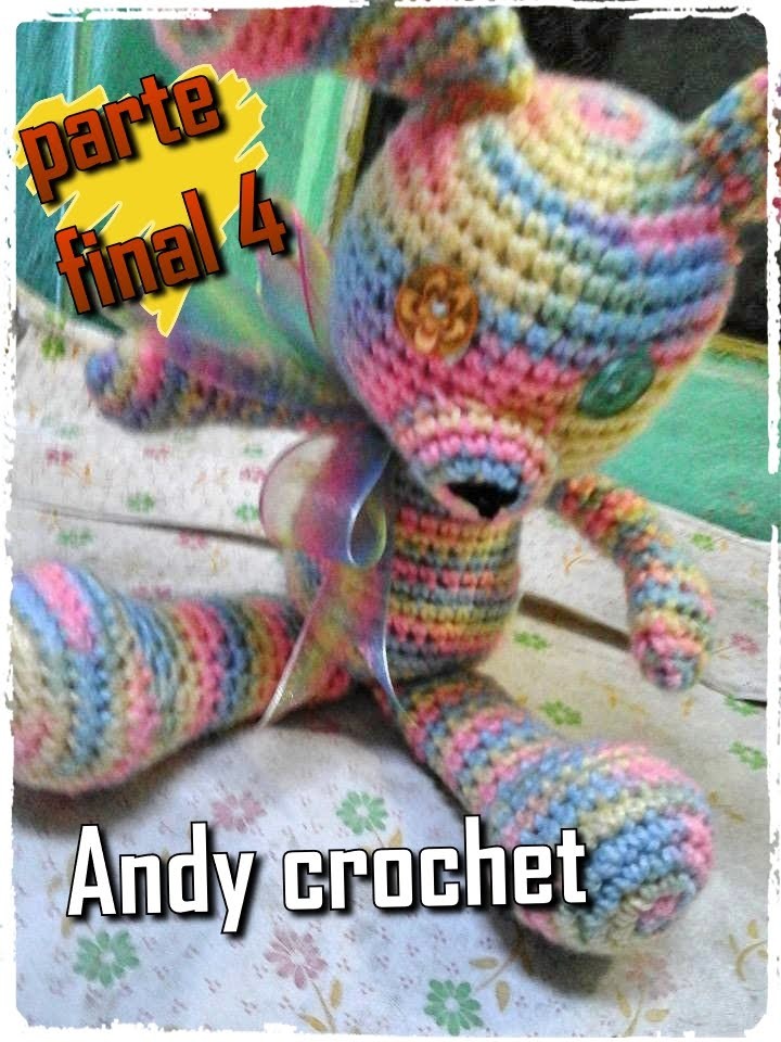 CONEJO AMIGURUMI COLA Y BOCA ( PARTE FINAL 4 )Andy crochet