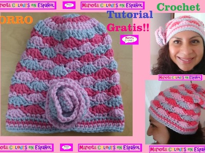 Crochet Tutorial Gorro Caído "Ykita" Slouchy por Maricita Colours