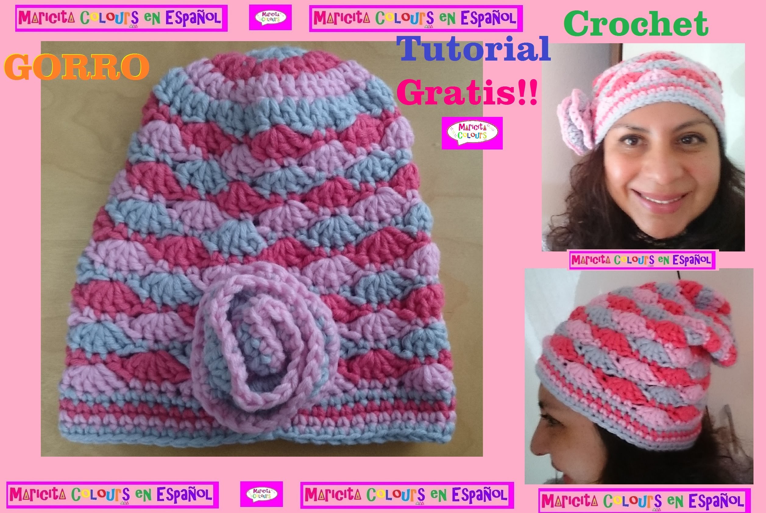 Crochet Tutorial Gorro Caído "Ykita" Slouchy por Maricita Colours