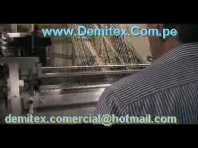 Demitex maquinaria textil Caperdoni chalinera tejido telar.flv