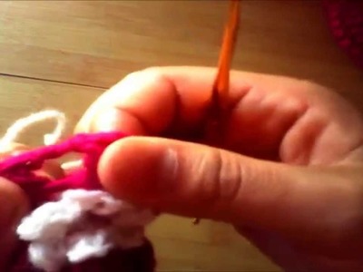 Flor para la boina tejida a crochet parte 2