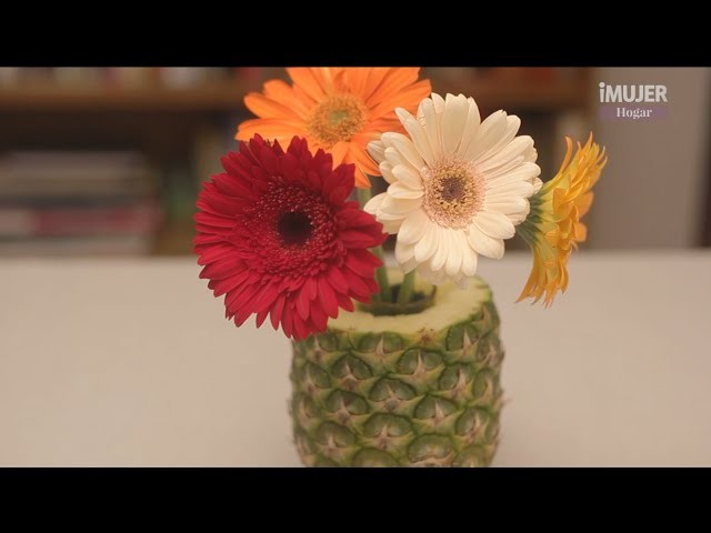 Piñas y flores para decorar tu boda | manualidades para BODAS | @iMujerHogar