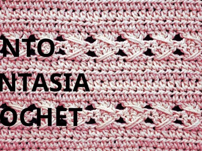 Punto Fantasía  N° 59 en tejido crochet tutorial paso a paso.