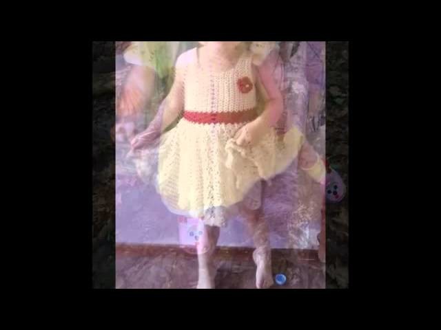 Testidos tejidos en crochet ruso para niñas pequeñas
