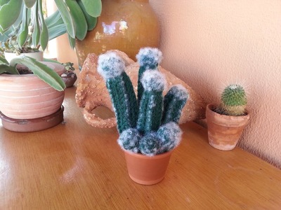 Tutorial de crochet.ganchillo,cactus peludito.