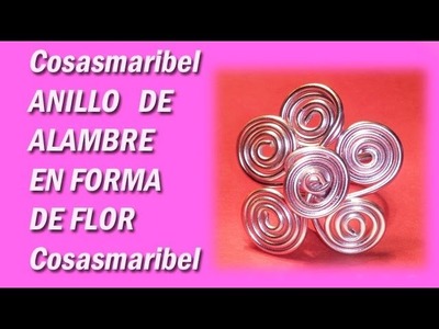 Anillo-sortija flor.